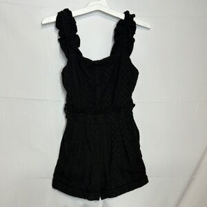 Greylin Black One Piece Eyelet Romper Women’s XS